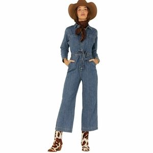 Levi's Denim Crop Jumpsuit